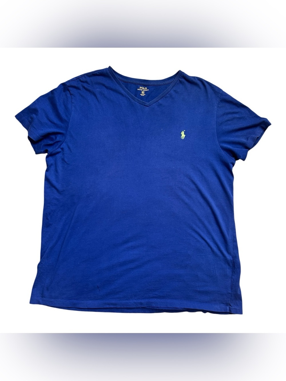 Polo Ralph Lauren Men’s Navy Blue V-neck 100% Cotton size XL